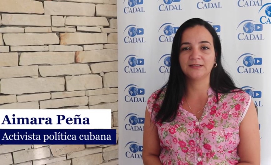 Aimara Peña: «In Cuba there is no established democracy because people do not have the power to choose»