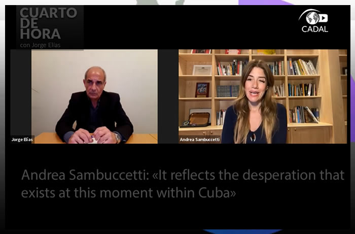Andrea Sambuccetti: «It reflects the desperation that exists at this moment within Cuba»