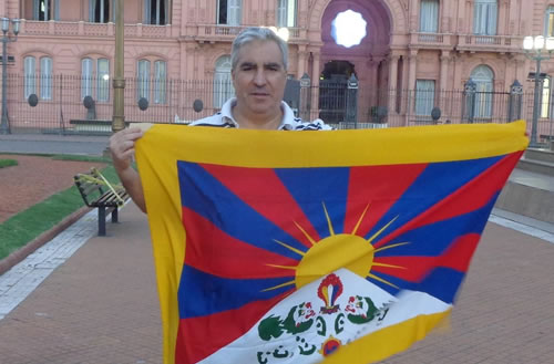 Una bandera por el Tíbet