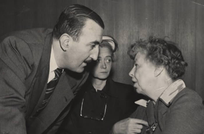Hernán Santa Cruz y Eleanor Roosevelt