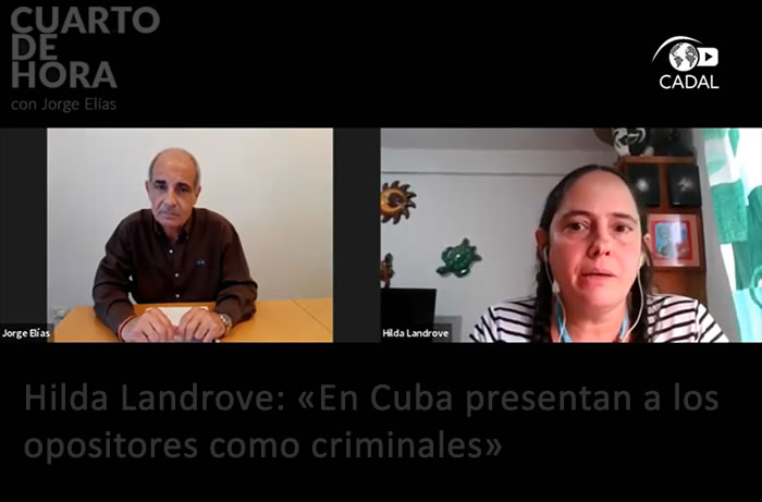 Hilda Landrove: «In Cuba, opponents are presented as criminals»