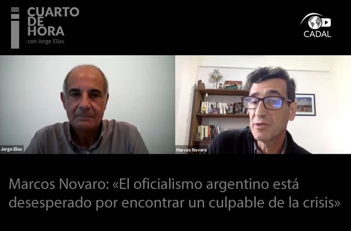 Marcos Novaro: «El oficialismo argentino está desesperado por encontrar un culpable de la crisis»