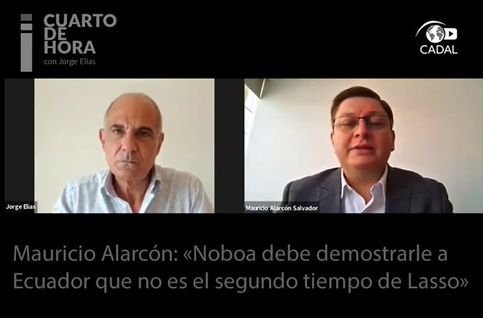 Mauricio Alarcón: «Noboa debe demostrarle a Ecuador que no es el segundo tiempo de Lasso»