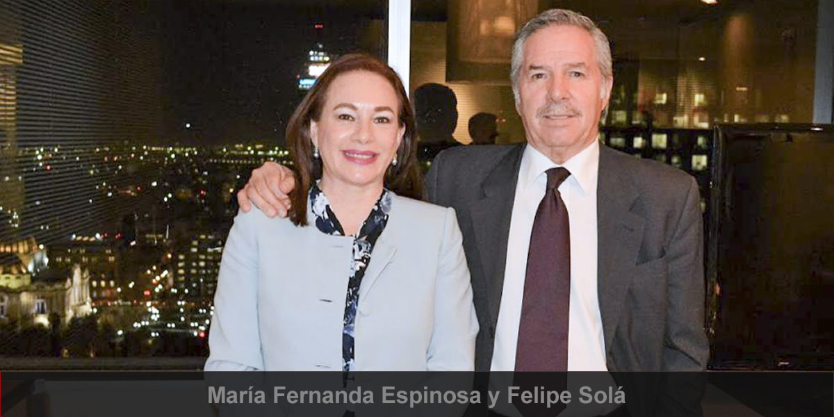 María Fernanda Espinosa y Felipe Solá
