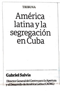 América latina y la segregación en Cuba