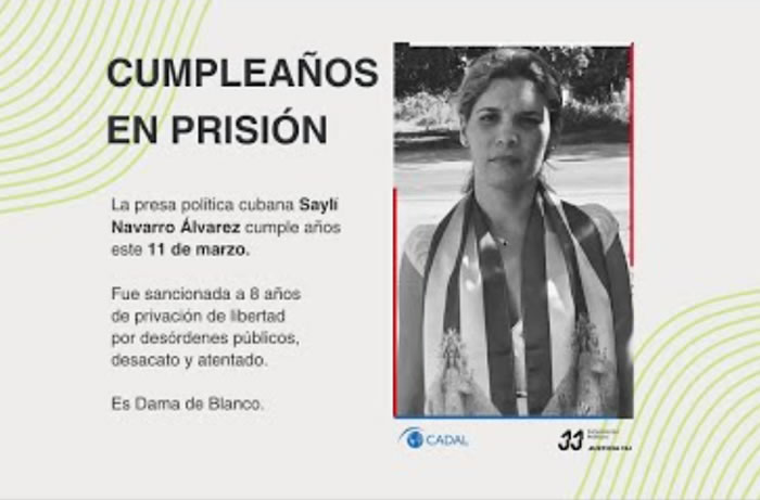Cumpleaños en prisión: Sayli Navarro