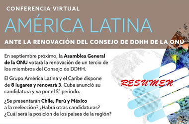 Resumen conferencia: América Latina ante la renovación del CDH de la ONU